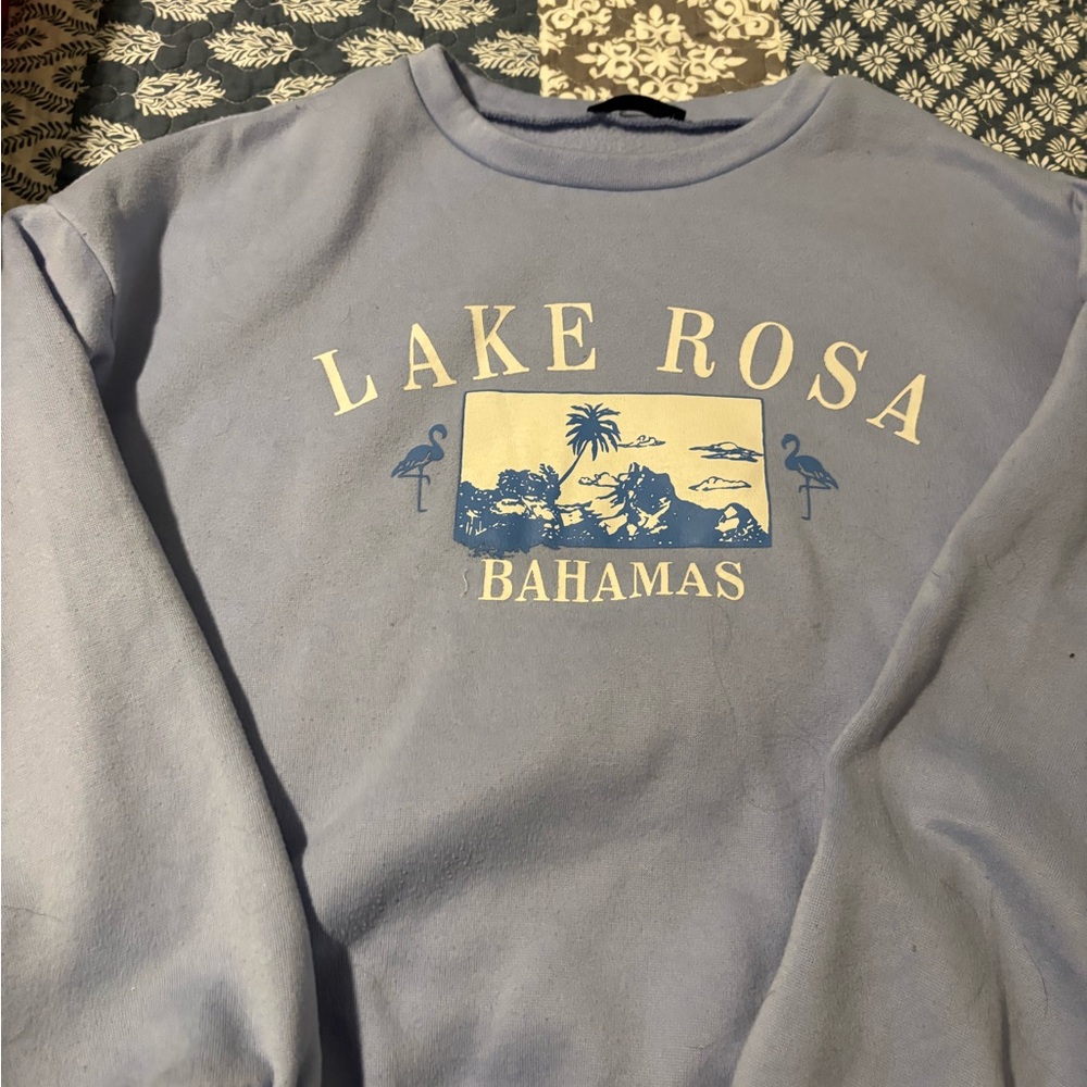 SHEIN Light Blue Sweatshirt